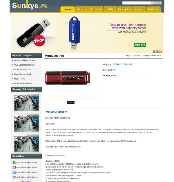 sunkye DT310 512GB Page